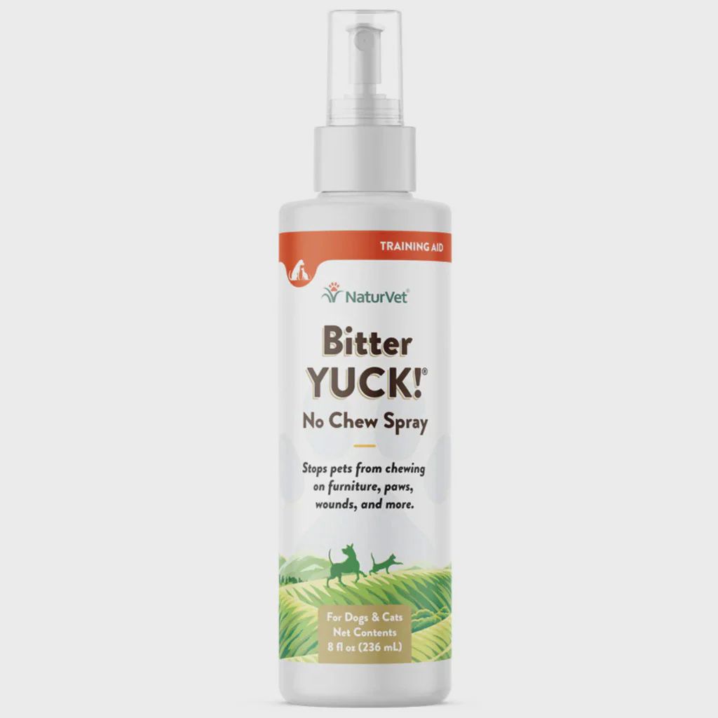 BITTER YUCK NO CHEW SPRAY 8oz 79909000 NATURVET 12/cs
