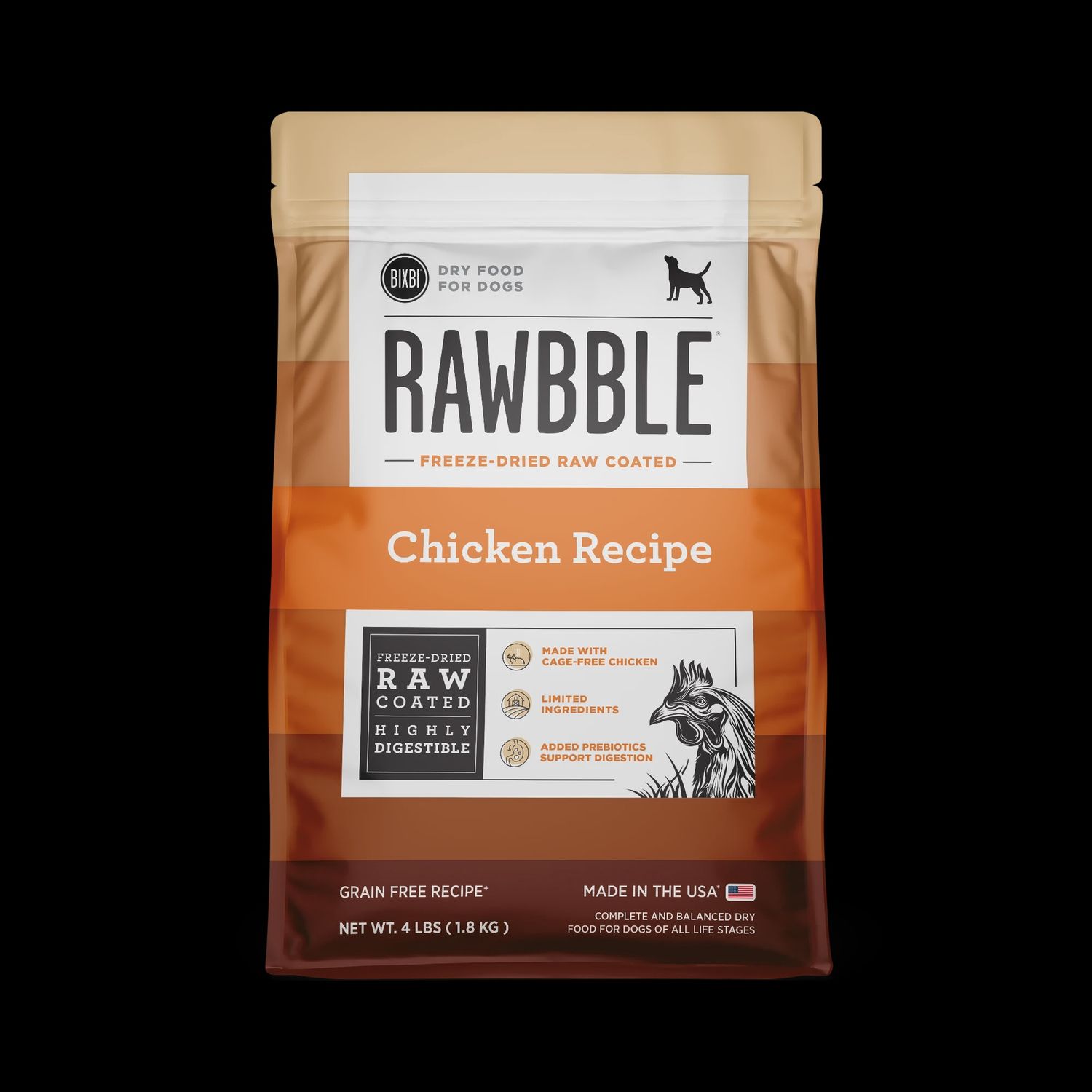 BIXBI DOG RAWBBLE CHICKEN KIBBLE