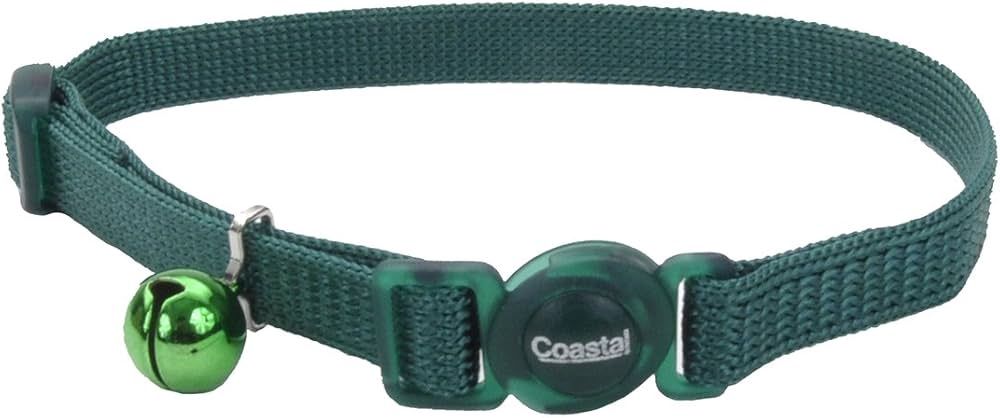 BREAKAWAY CAT COLLAR DARK GN 7001 8-12" 3/8" 12/CS COA