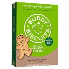 BUDDY BISCUITS ROASTED CHICKEN  16 OZ 12300 CLOUDSTAR 12/CS