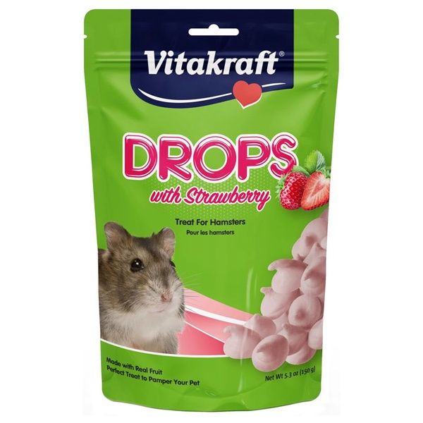 HAMSTER DROPS STRAWBERRY 5.3oz 25451 VITA 48/cs