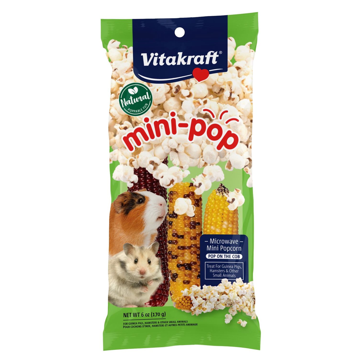 SM ANIMAL MINI POP INDIAN CORN 6oz 25108 VITA 24/cs