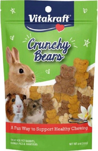 SM ANIMAL CRUNCHY BEARS 4oz 20280 VITAKRAFT 24/cs