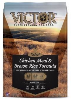 VICTOR DOG SELECT CHICKEN BROWN RICE 15LB