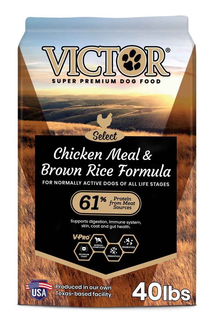 VICTOR DOG SELECT CHICKEN BROWN RICE 40LB