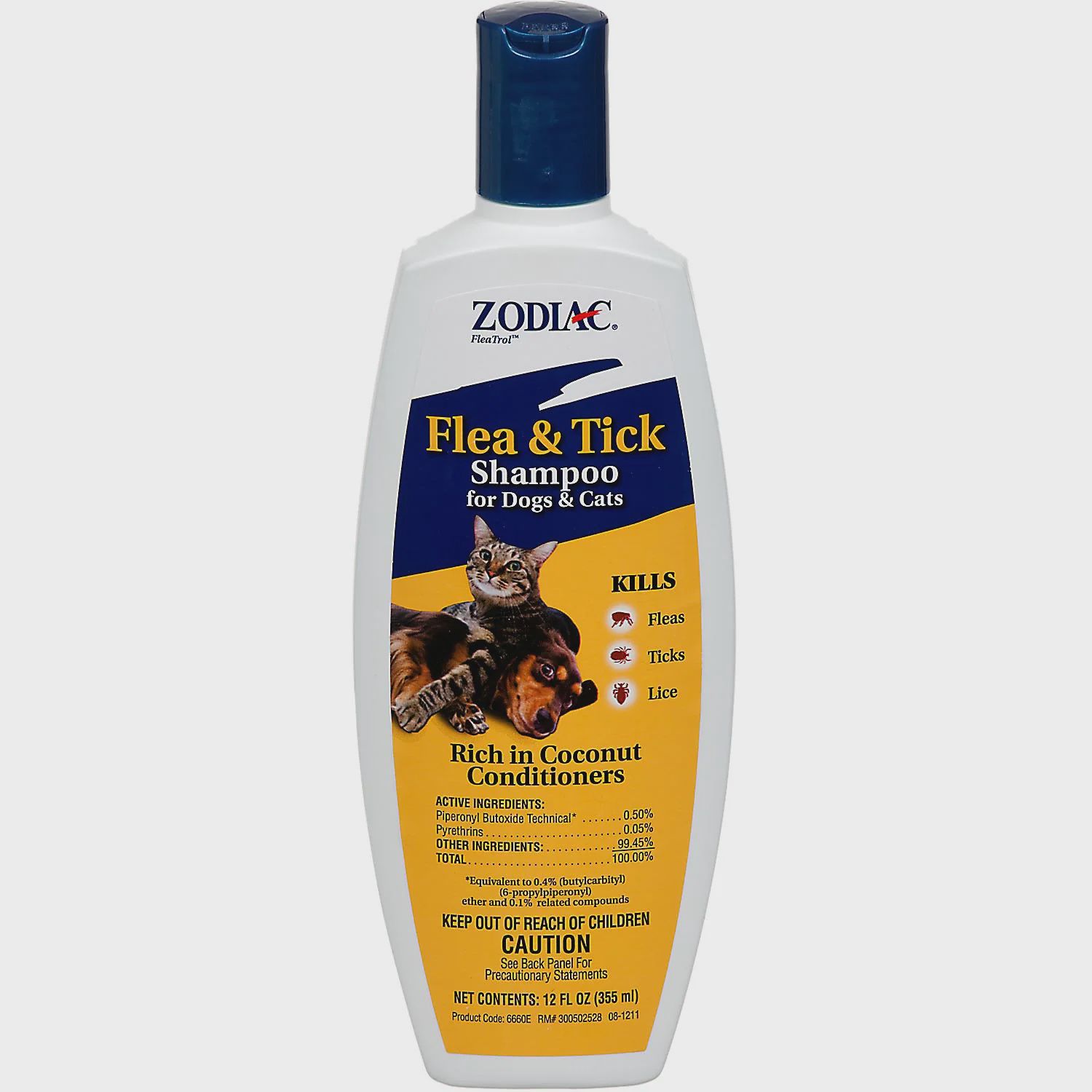 ZODIAC FLEA &amp; TICK SHAMP DOG/ CAT 12oz 100505847 ZODIAC 12c CLS