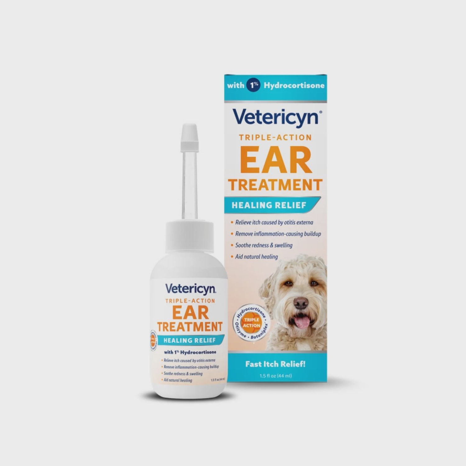 TRIPLE ACTION EAR TREATMENT 1.5oz 085-1023 VETERICYN 6/cs