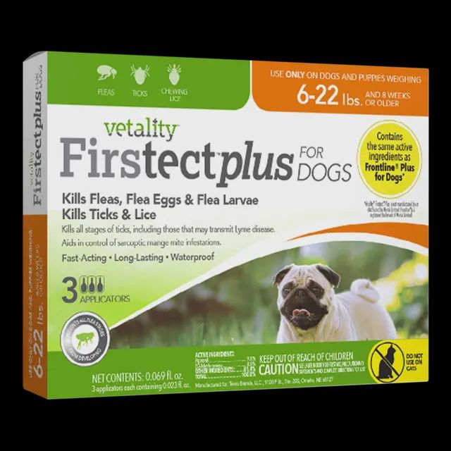 VETALITY FIRSTECT PLUS FOR DOGS 6-22LBS 3 ds 25012 TEVRA 12/cs