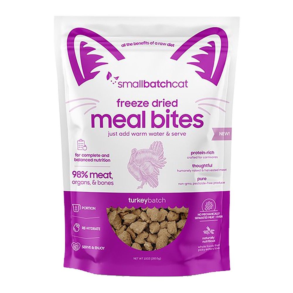 SMALLBATCH CAT MEALBITES TURKEY FD