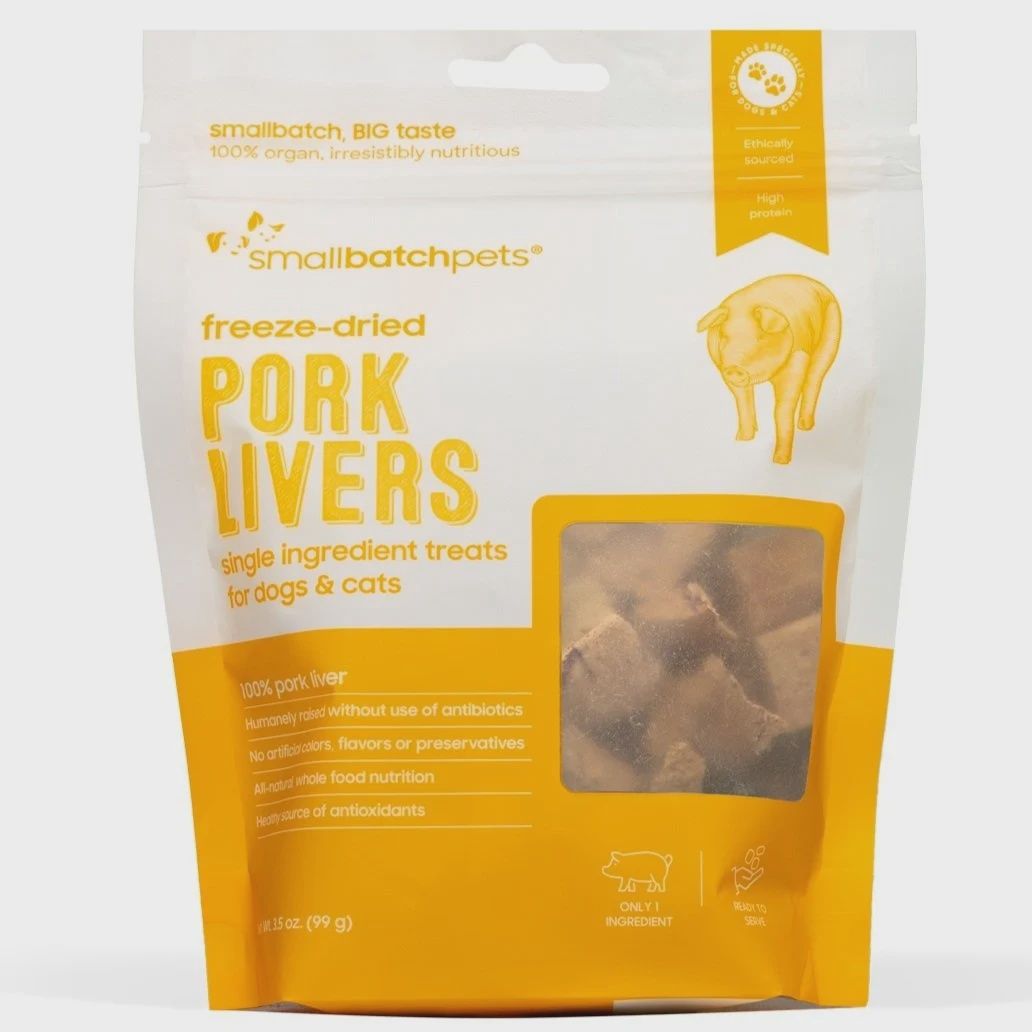 SMALLBATCH DOG CAT LIVER PORK FD TREAT