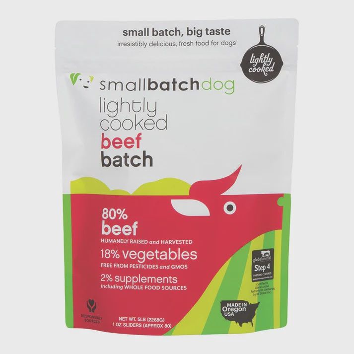 SMALLBATCH DOG LIGHTLY COOKED BEEF FROZEN