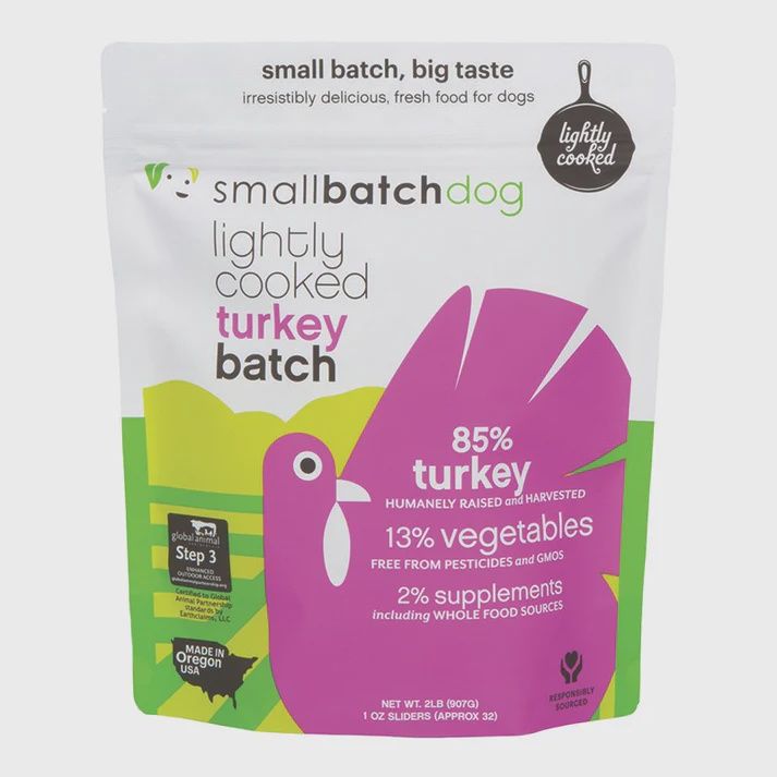 SMALLBATCH DOG LIGHTLY COOKED TURKEY FROZEN