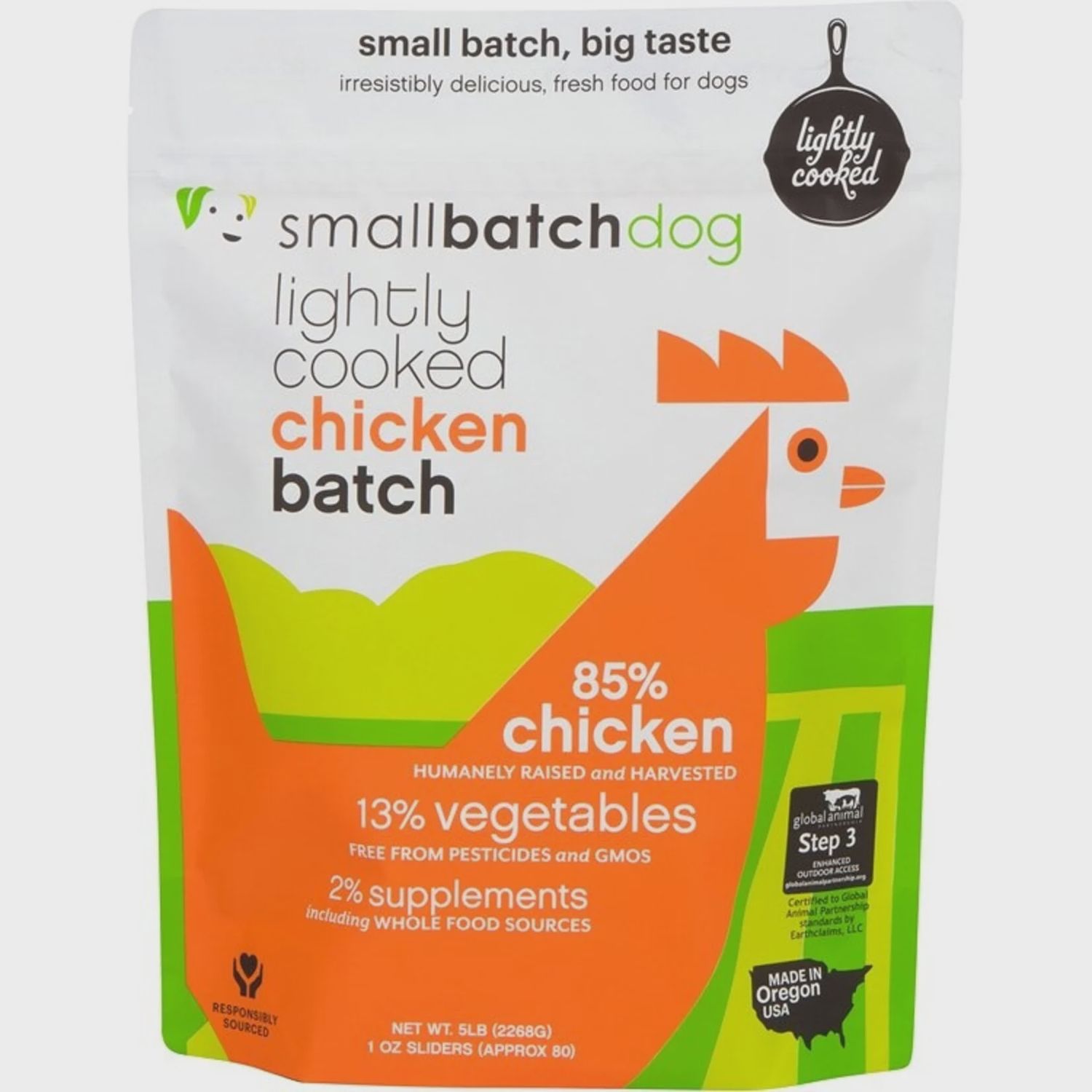 SMALLBATCH DOG LIGHTLY COOKED CHICKEN FROZEN