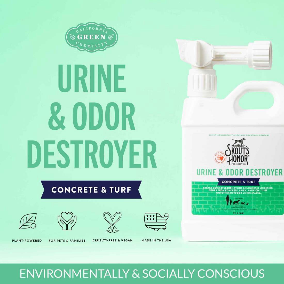 OUTDOOR URINE &amp; ODOR DESTOYER 32oz SH21OUO32 SKOUT 12/cs