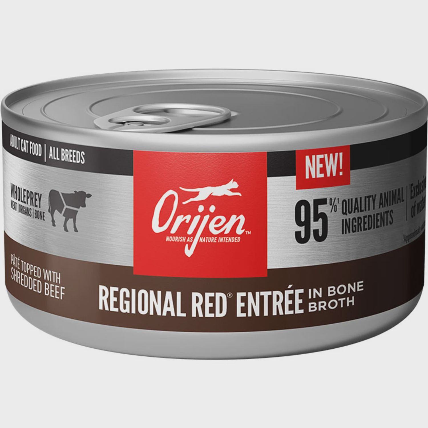 ORIJEN CAT CHUNKS SHREDS REGIONAL RED CAN 3OZ 12/CS 2CS=MC