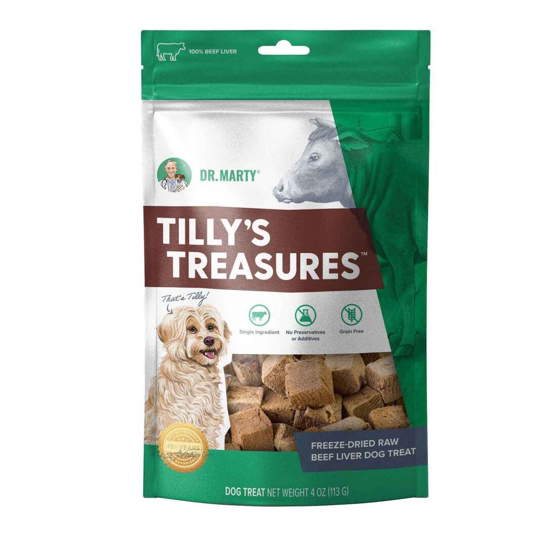 TILLY'S TREASURES BEEF LIVER 4oz DRMTCB DR MARTY 6/cs