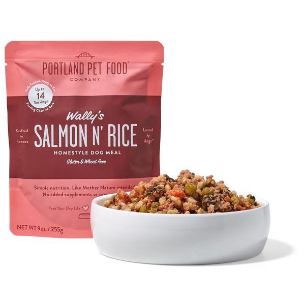 DOG MEAL WALLY'S SALMON &amp; RICE 9oz 10005 PORTLAND 8/cs
