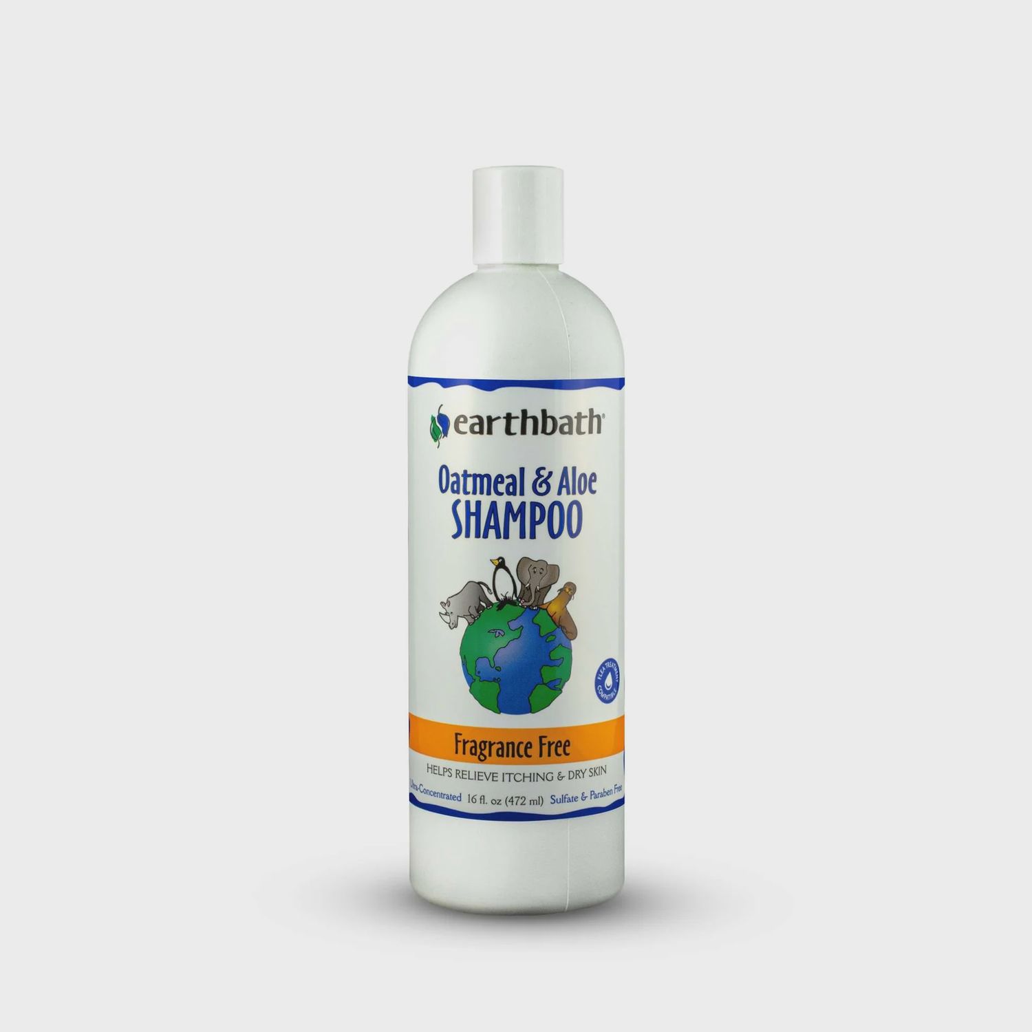 FRAGRANCE FREE OATMEAL &amp; ALOE SHAMPOO 16OZ EART 12/CS