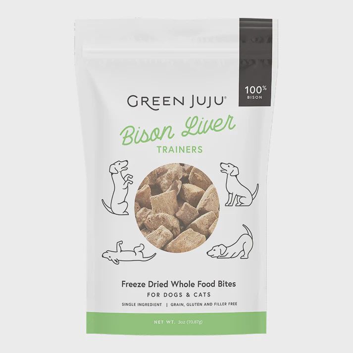 GREEN JUJU DOG TRAINING TREAT BISON LIVER