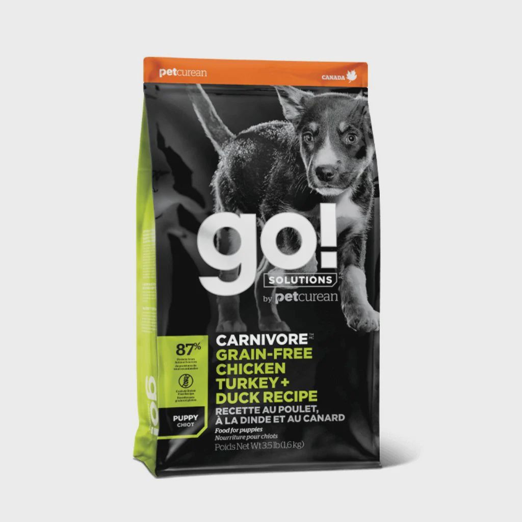 GO! CARN GF CHK/TKY/DK PUPPY 3.5# DOG 1303001 PETCUREAN 6/cs 300/plt