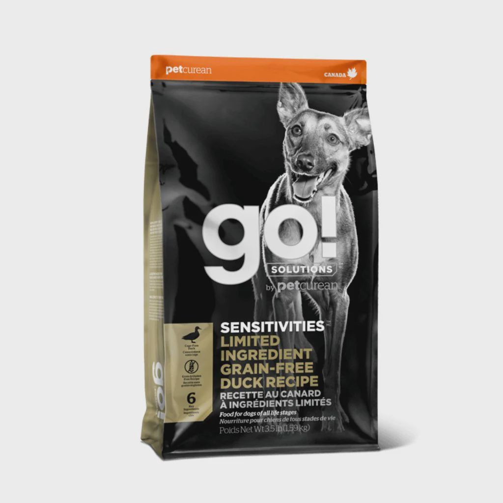 GO! SENS GF DUCK 3.5# DOG 1303081 PETCUREAN 6/cs 300/plt