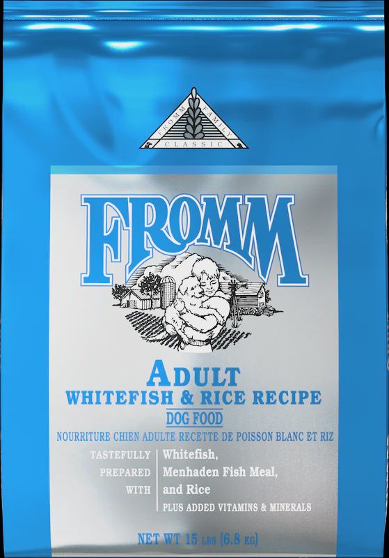 FROMM DOG CLASSIC WHITEFISH RICE ADULT, LB: 15