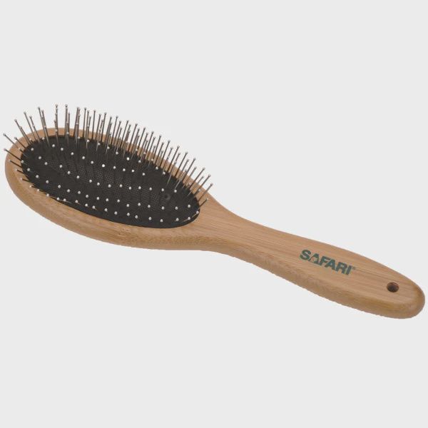 SAFARI BAMBOO HANDLE WIRE BRUSH MED/LG W6443 COA 12/cs