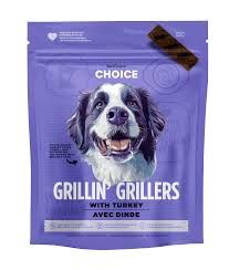 CHOICE DOG GRILLIN GRILLERS TURKEY TREAT