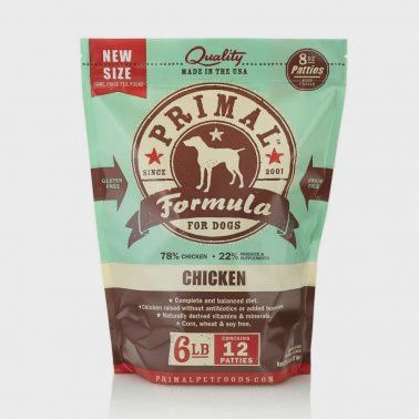 PRIMAL DOG PATTIES CHICKEN FROZEN