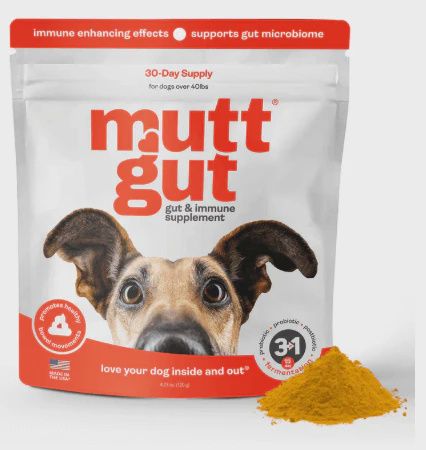 MUTT GUT DOG MUTT GUT OVER 40LB, POUCH 120G 12=CS
