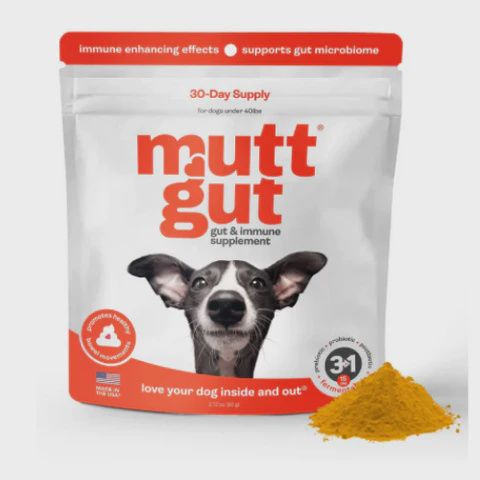 MUTT GUT DOG MUTT GUT UNDER 40LB, POUCH 60G 12=CS