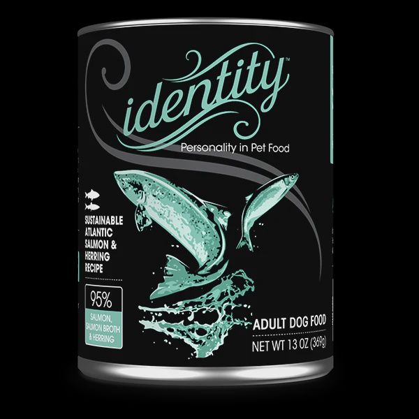 IDENTITY DOG SALMON HERRING CAN 13OZ 12/CS