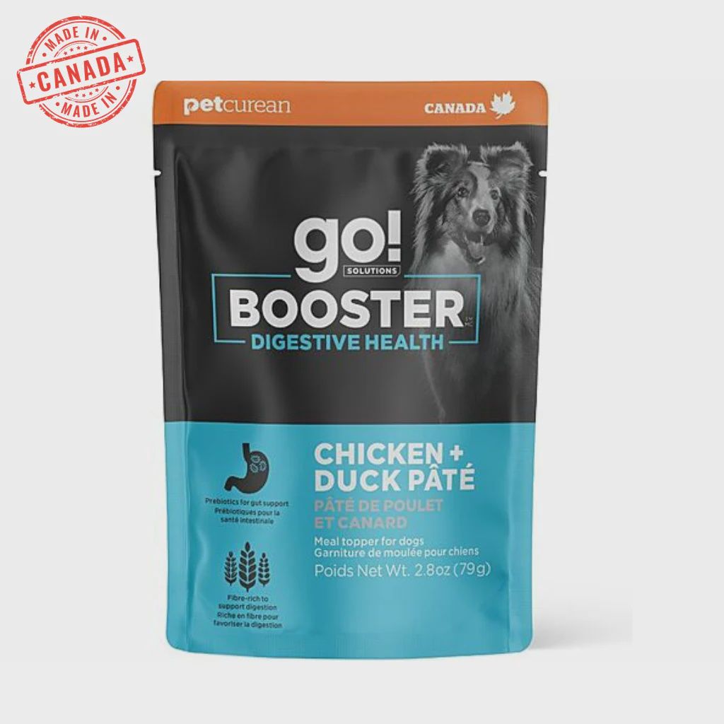 GO! BOOSTER DIGEST CHK/DK PATE 2.8oz DOG FG00553 PETCUREAN 24/cs