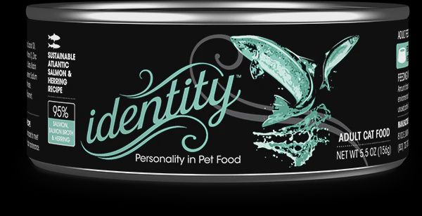 IDENTITY CAT SALMON HERRING CAN 5.5OZ 24/CS