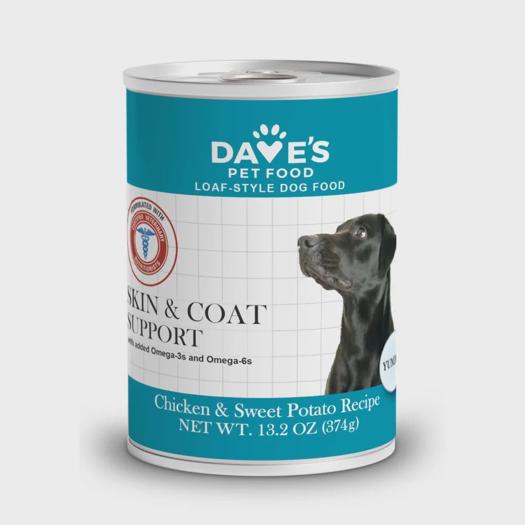 RESTRICTED SKIN &amp; COAT CHICKEN SWEET POTATO DOG 13.2oz 19391 DAVES 12/cs