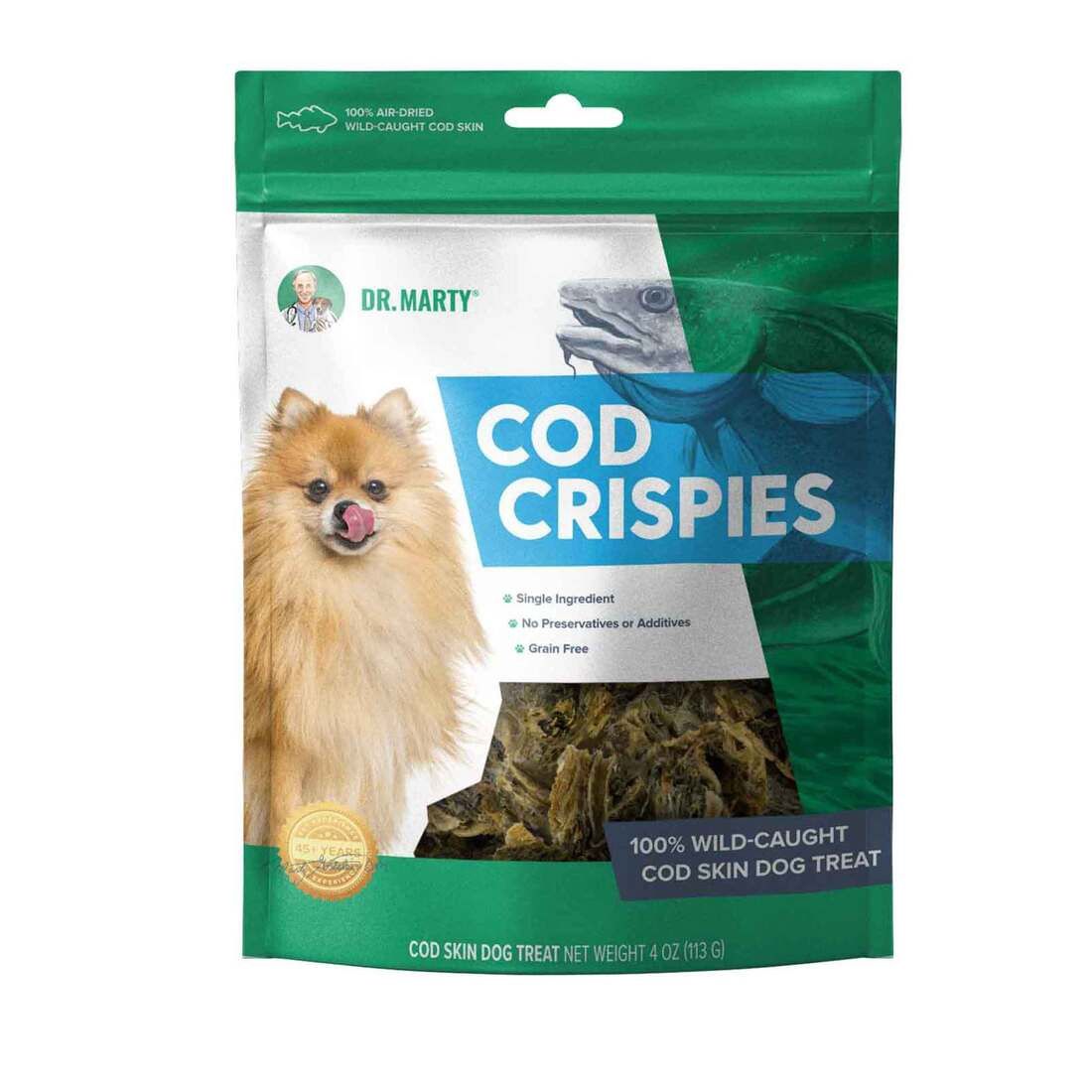 DR MARTY COD CRISPIES 4oz DRMCSD4OZ DR MARTY 6/cs