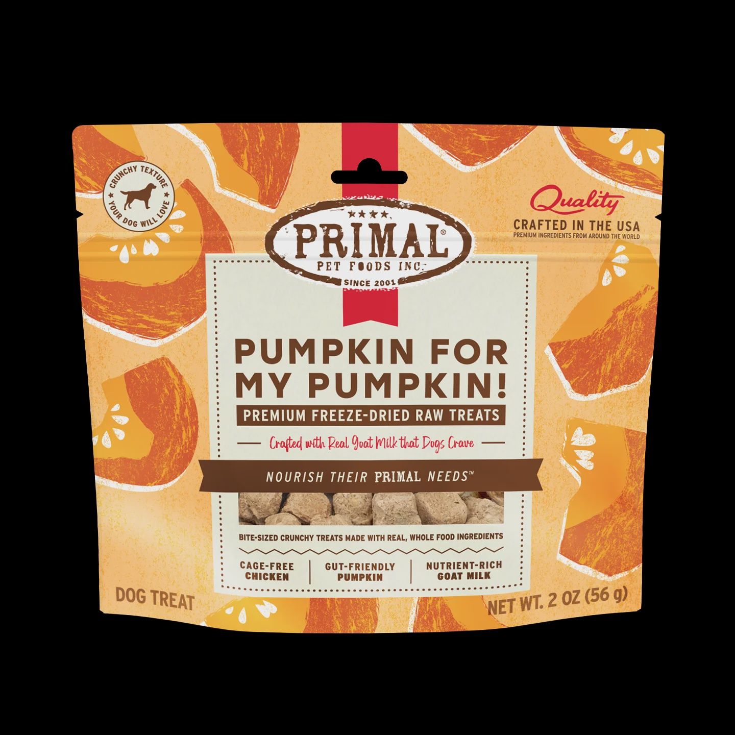 PRIMAL DOG GOAT MILK CHICKEN, PUMPKIN FD TREAT