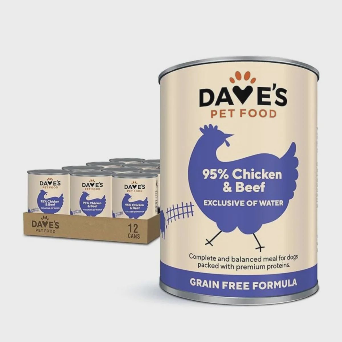 95% PREMIUM CHICKEN &amp; BEEF DOG