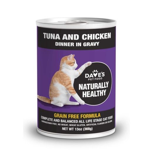 NH TUNA &amp; CHICKEN DINNER IN GRAVY 13oz 11929 DAVE 12/cs