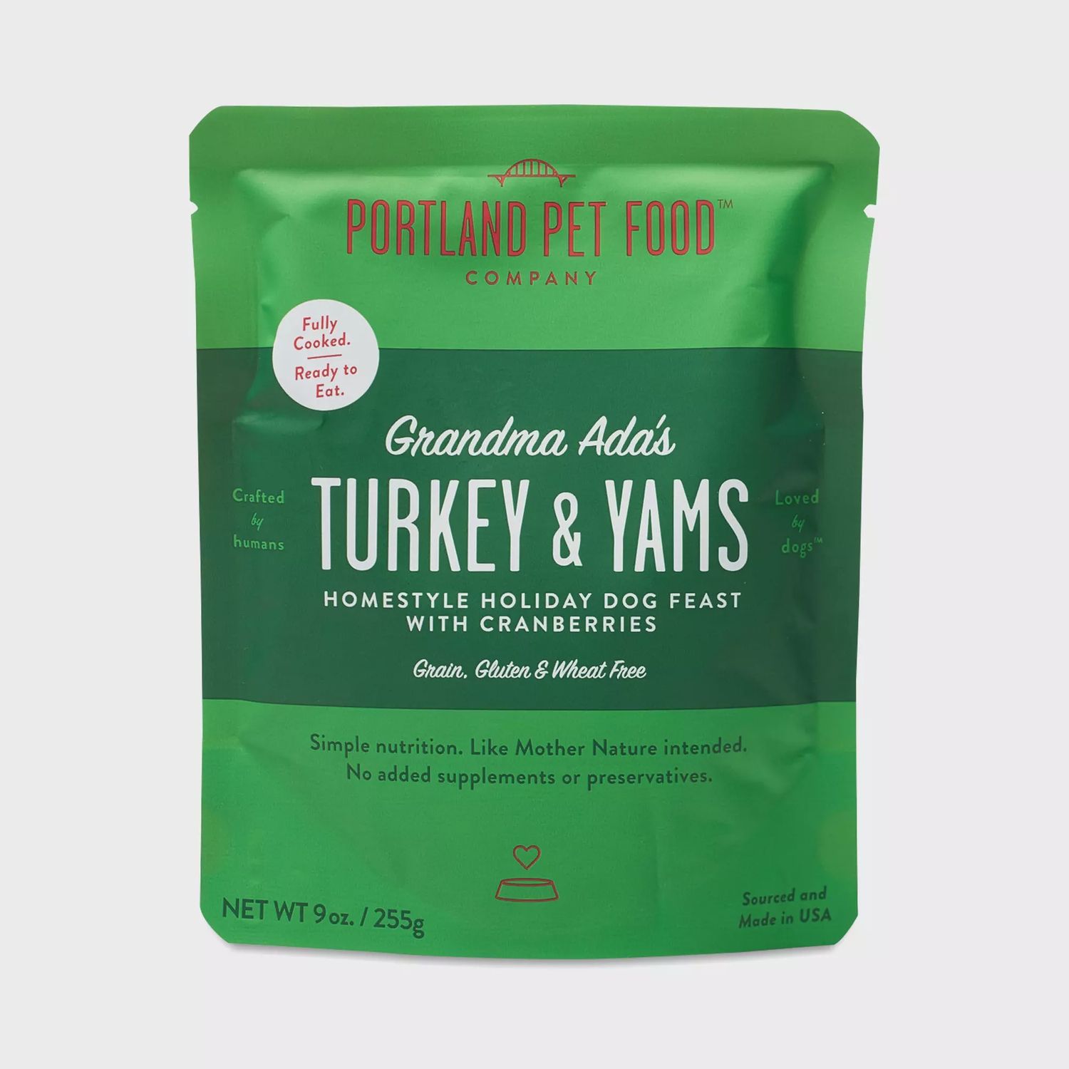 DOG MEAL GMA ADA'S TURKEY &amp; YAMS 9oz 10004 PORTLAND 8/cs