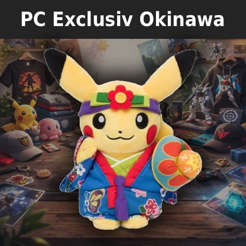 Pokémon Center Okinawa – Exklusives Pikachu „Ryukyu Dance“ Plüschtier (Japan)