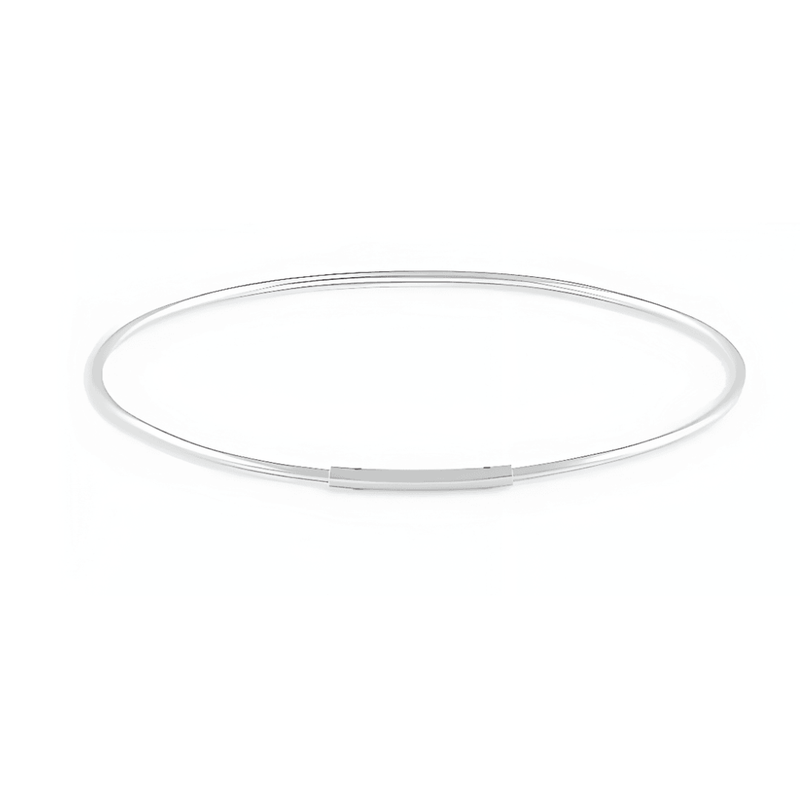 The Classic Modern Silver Bangle – Designed for Effortless Elegance