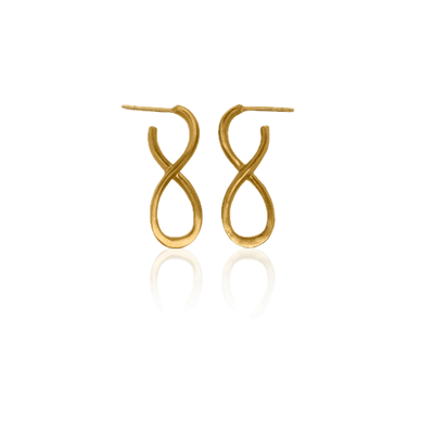 24Kt Gold Limitless Infinite Earrings – A Symbol of Eternal Love and Strength