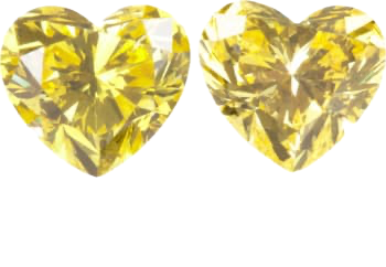 Heart Shape Diamond Pair 0.40 Carat | The Joy of Lights Natural Diamond Collection
