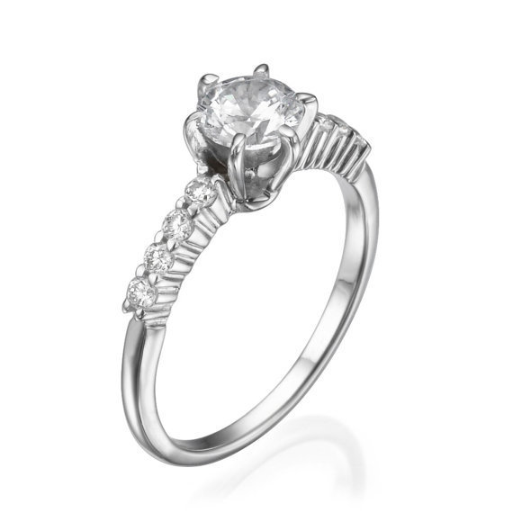 No. 8 Love In Infinity Engagement Diamond Ring in Platinum - No. 8 Collection