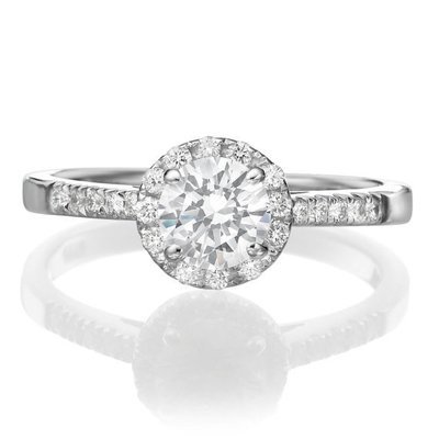 No. 8 Love In Infinity Engagement Diamond Ring in Platinum 0.50 Carats - No. 8 Collection