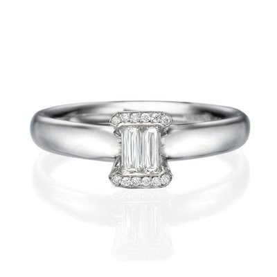 No. 8 Love In Infinity Engagement Diamond Ring in Platinum  Ref.17 - No. 8 Collection