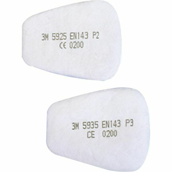 10 SACHETS DE FILTRES ANTIPOUSSIÈRE POUR MASQUES 6500 ET 6800 - CLASSE P2R