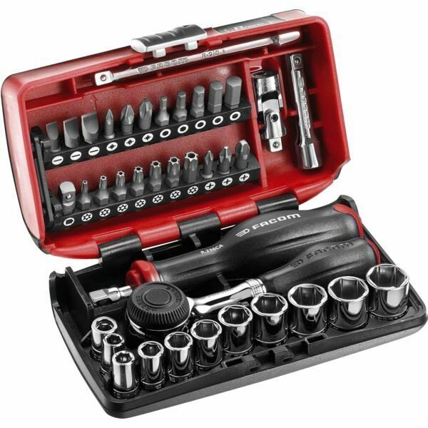 CLIQUET ET DOUILLES 1/4" - COFFRET DE 38 PIÈCES R.360NANOPB