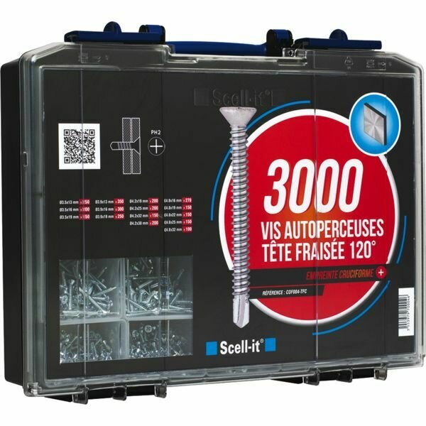 COFFRET VIS AUTOPERCEUSE TÊTE FRAISÉE